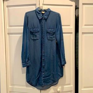 Daniel Cremieux Chambray Tunic Shirt Dress